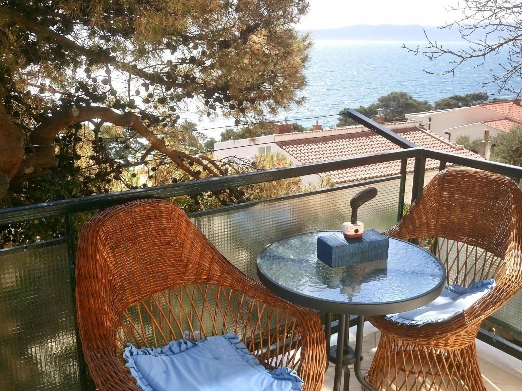 Cozy Apartment With A Balcony And A Sea View Brela Ngoại thất bức ảnh